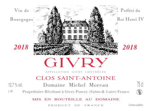 Domaine Michel Moreau à Givry