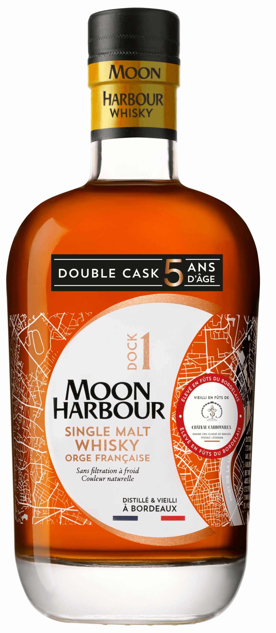 Whisky Dock 1 – Single Malt Double Cask “Château Carbonnieux” – 5 ans