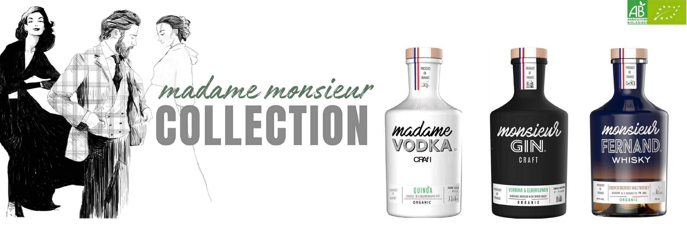 Madame Monsieur Collection – Vodka, Gin, Whisky